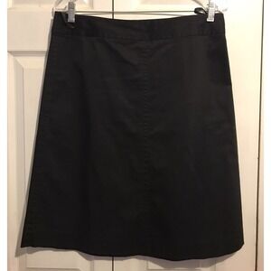 Banana Republic Size 8 Classic Black Skirt Stretch Waist 32 Inch